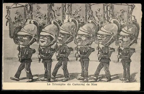AK Nice, Le Triomphe du Carnaval, Fasching