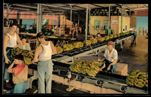 AK New Orleans, Unloading Banans from ship side