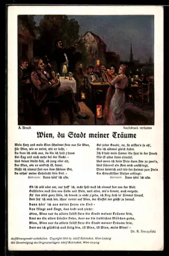 AK Bunte Reihe Nr. 122: Wien, du Stadt meiner Träume