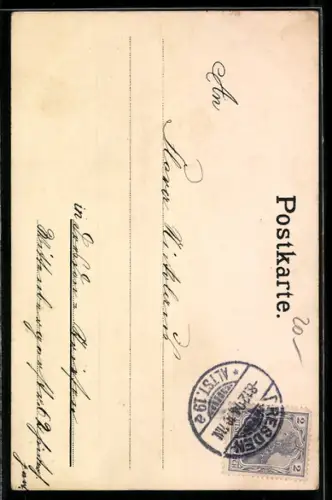 AK Mädchen im Kleid mit Springseil