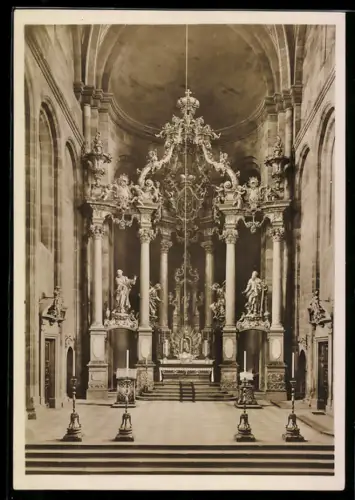 Foto-AK Deutscher Kunstverlag, Nr. Wo 2: Worms, Hochaltar im Ostchor vom Dom