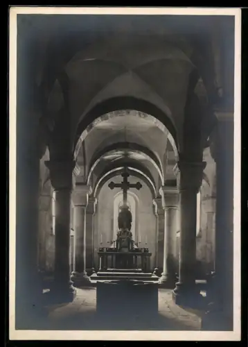 Foto-AK Deutscher Kunstverlag, Nr. Sp 10: Speyer, Dom, Chorraum der Krypta
