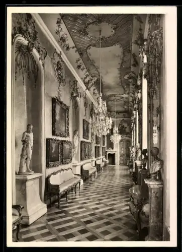 Foto-AK Deutscher Kunstverlag, Nr. 15a: Potsdam, Kleine Galerie in Schloss Sanssouci