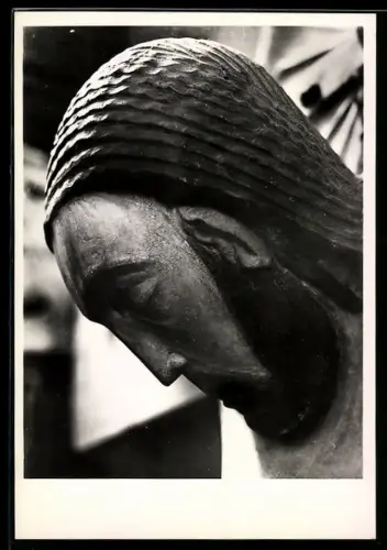 Foto-AK Deutscher Kunstverlag, NR 83: Köln, Dom, Das Haupt Christi vom Gerokreuz