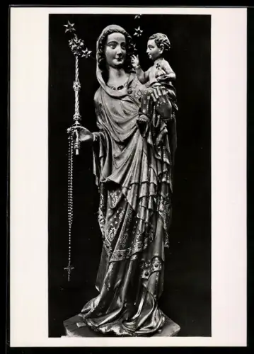 Foto-AK Deutscher Kunstverlag, Nr. 84: Köln, Die Mailänder Madonna beim Dom