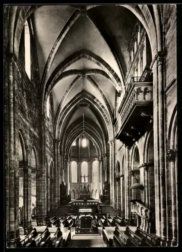 Foto-AK Deutscher Kunstverlag, Nr. 9: Bamberg, Dom, Blick nach Westen in den Peterschor