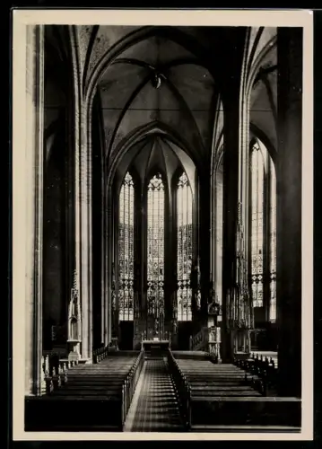 Foto-AK Deutscher Kunstverlag Nr. 29: Soest, Kirche S. Maria zur Wiese, Mittelschiff
