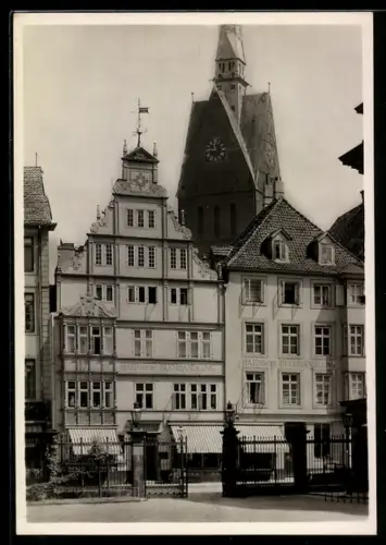 Foto-AK Deutscher Kunstverlag, Nr. 24: Hannover, Hahnsche Buchhandlung in der Leinstrasse 32