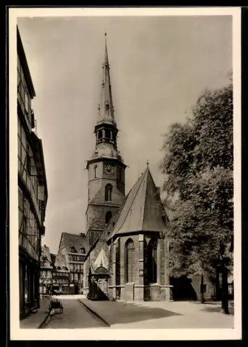 Foto-AK Deutscher Kunstverlag, Nr. 8: Hannover, Strassenpartie vor der Kreuzkirche