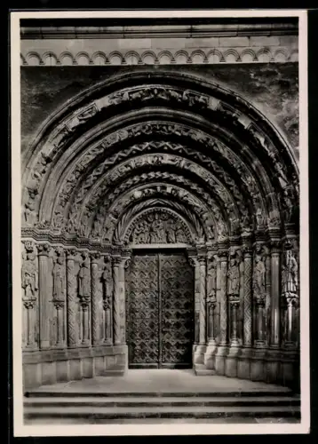 Foto-AK Deutscher Kunstverlag, Nr. 1: Freiberg i. S., Dom, Goldene Pforte im Dom