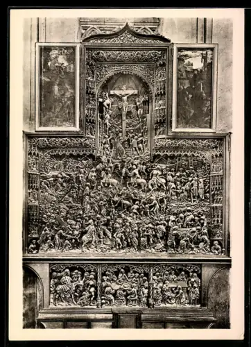 Foto-AK Deutscher Kunstverlag, Nr. 7: Kalkar, Hochaltar in der Nikolaikirche
