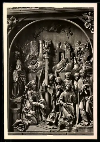 Foto-AK Deutscher Kunstverlag, Nr. 40a: Bamberg, Altar von Veit Stoss im Dom