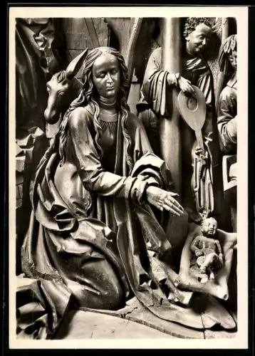 Foto-AK Deutscher Kunstverlag, Nr. 61: Bamberg, Altar von Veit Stoss im Dom