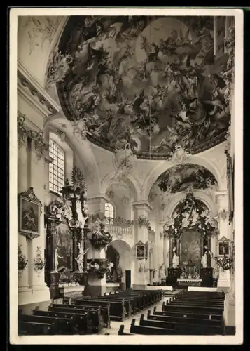 Foto-AK Deutscher Kunstverlag, Nr. 2: Rott am Inn, Kirche des ehemal. Benediktiner-Klosters
