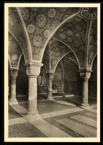 Foto-AK Deutscher Kunstverlag, NR 16: Loccum, Ehem. Zisterzienserkloster, Kapitelsaal