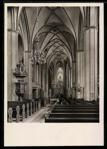Foto-AK Deutscher Kunstverlag, Nr. Bd 9: Brandenburg, Mittelschiff in der Katharinenkirche