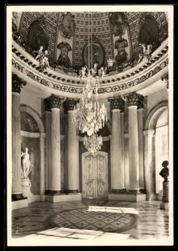 Foto-AK Deutscher Kunstverlag, Nr. 16b: Potsdam, Schloss Sanssouci, Marmorsaal