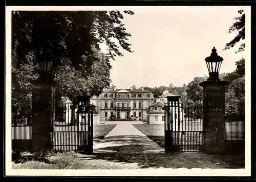 AK Calden, Einfahrt zum Schloss Wilhelmsthal