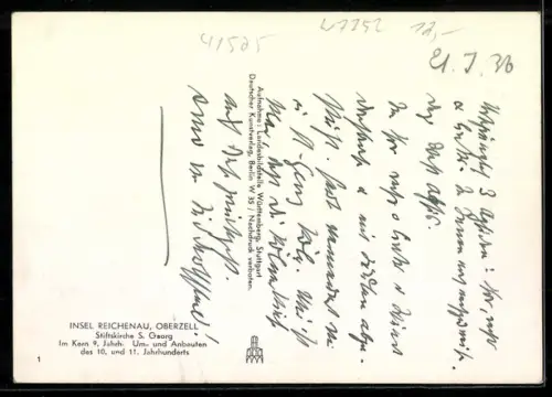 AK Reichenau, Stiftskirche St.Georg