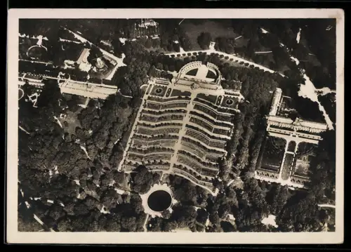 Foto-AK Deutscher Kunstverlag, Nr. 26: Luftaufnahme Schloss Sanssouci