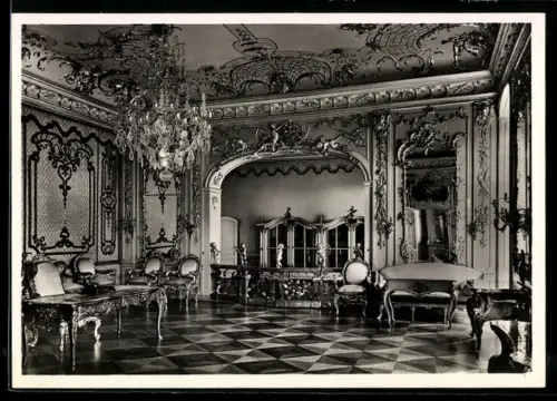 AK Potsdam, Stadtschloss, Arbeits- und Schlafzimmer Friedrichs des Grossen