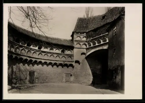 Foto-AK Deutscher Kunstverlag: Naumburg, Partie am Marienthor