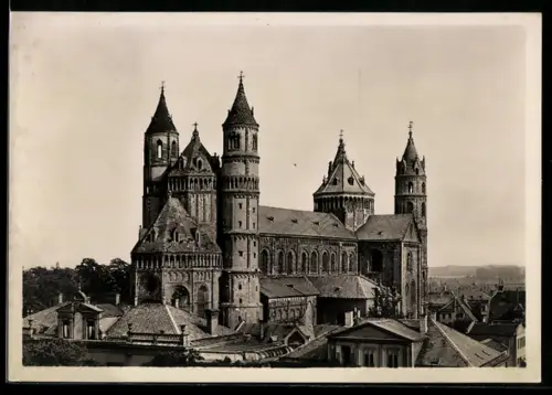 Foto-AK Deutscher Kunstverlag, Nr. 1: Worms, der Dom von Südwesten