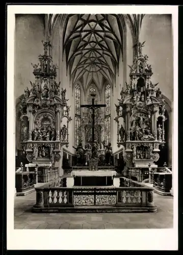 Foto-AK Deutscher Kunstverlag, Nr. 12: Augsburg, S. Ulrich u. Afra, die drei Altäre von Joh. Degler