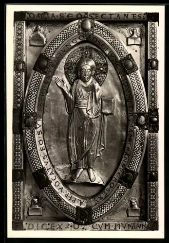 Foto-AK Deutscher Kunstverlag, Nr. 10: Grosskomburg, Antependium des Hochalters in der Stiftskirche