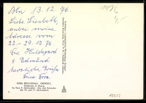 AK Reichenau, Stiftskirche St.Georg