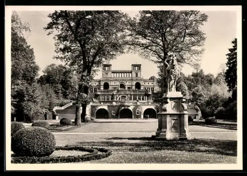 Foto-AK Deutscher Kunstverlag, Nr. 94: Potsdam, Sanssouci mit Denkmal