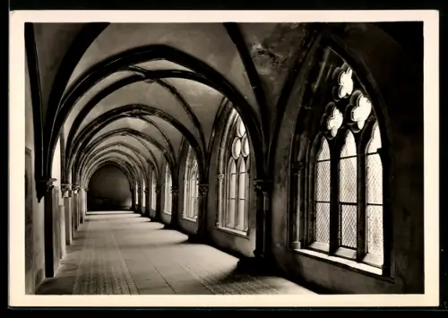Foto-AK Deutscher Kunstverlag, NR: 22, Loccum, Ehem. Zisterzienserkloster, Kreuzgang