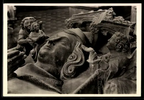 Foto-AK Deutscher Kunstverlag, Nr.8: Marburg, Elisabethkirche, Landgraf Heinrich I.