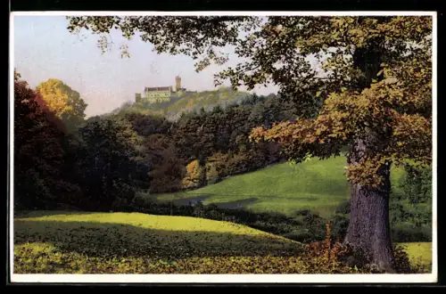 Künstler-AK Photochromie Nr. 5011: Herbstlandschaft