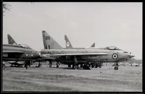 Fotografie Flugzeug Kampfjet Düsenjäger Englisch Electric / BAC Lightning der RAF in Gütersloh