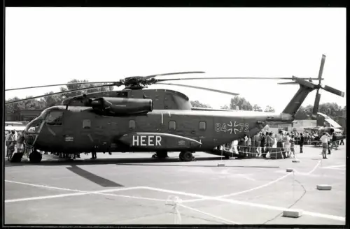 Fotografie Hubschrauber / Helikopter Sikorsky CH-53, Deutsches Heer / Bundeswehr 84-72