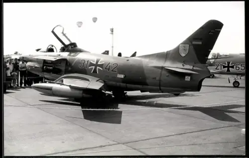 Fotografie Flugzeug Kampfjet - Düsenjet Fiat G.91 (Aeritalia G.91) der Bundeswehr, Luftwaffe 31-42