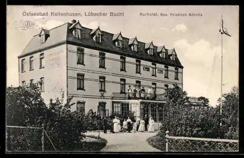 AK Kellenhusen, Eingang zum Kurhotel Lübecker Bucht v. Friedrich Böhnke