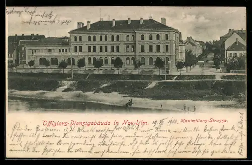 AK Neu-Ulm, Offiziers-Dienstgebäude in der Maximilians-Strasse