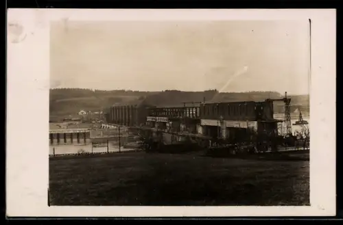Foto-AK Passau, Blick auf das Werk Gustavsburg der MAN A.G.