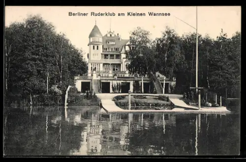 AK Berlin-Wannsee, Berliner Ruderklub am Kleinen Wannsee
