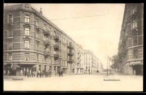 AK Hamburg-Hoheluft, Häuser an der Gosslerstrasse