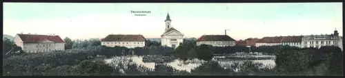 Klapp-AK Theresienstadt, Panorama des Paradeplatzes