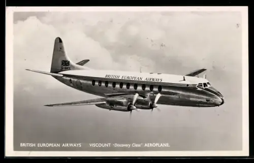 AK Flugzeug Viscount der British European Airways