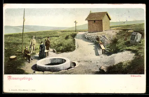 AK Holzhütte an der Elbquelle