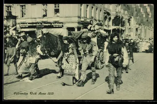 AK Kassel, Tausendjahrfeier, Fahrendes Volk anno 1213