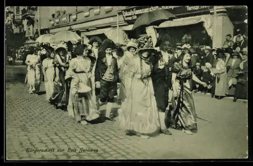 AK Kassel, Tausendjahrfeier, Bürgerschaft zur Zeit Jeromes