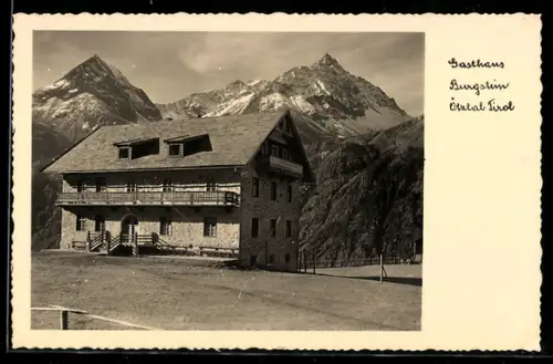 AK Längenfeld i. Ötztal, Gasthaus Burgstein