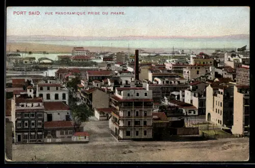 AK Port Said, Vue Panoramique prise du Phare