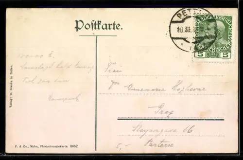 AK Pettau, Partie am neuen Rathaus